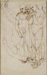 Study of Four Standing Men in a Pietà